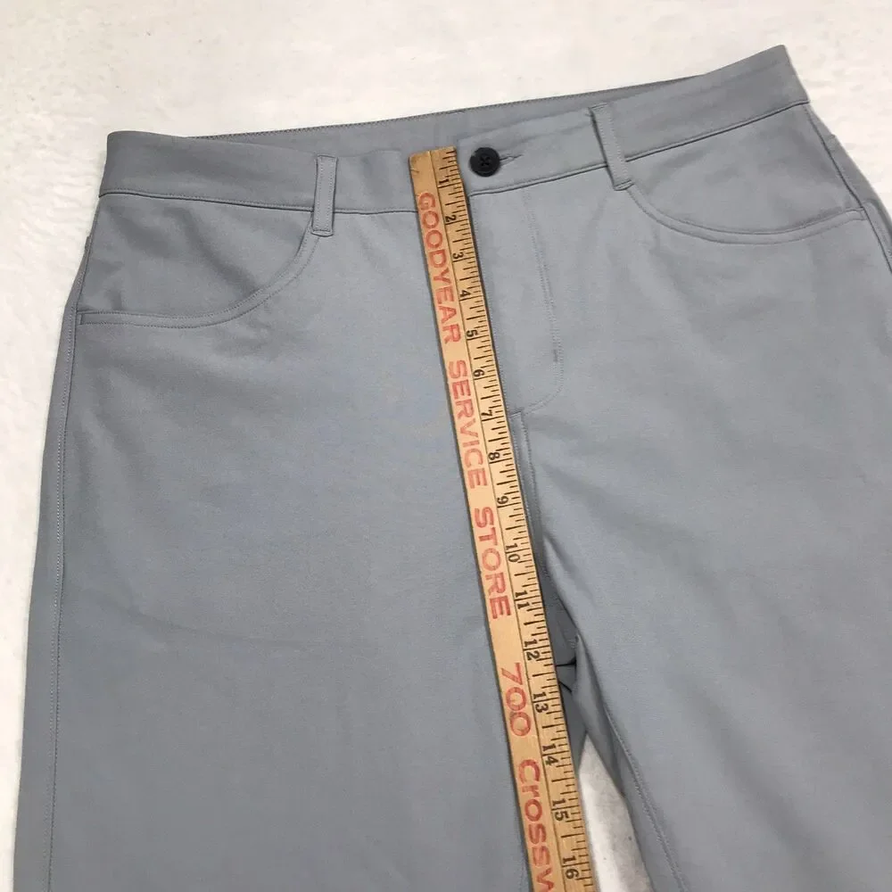 VUORI V430 Meta Pants Men Gray Cropped 33 (34x24) Casual Chino